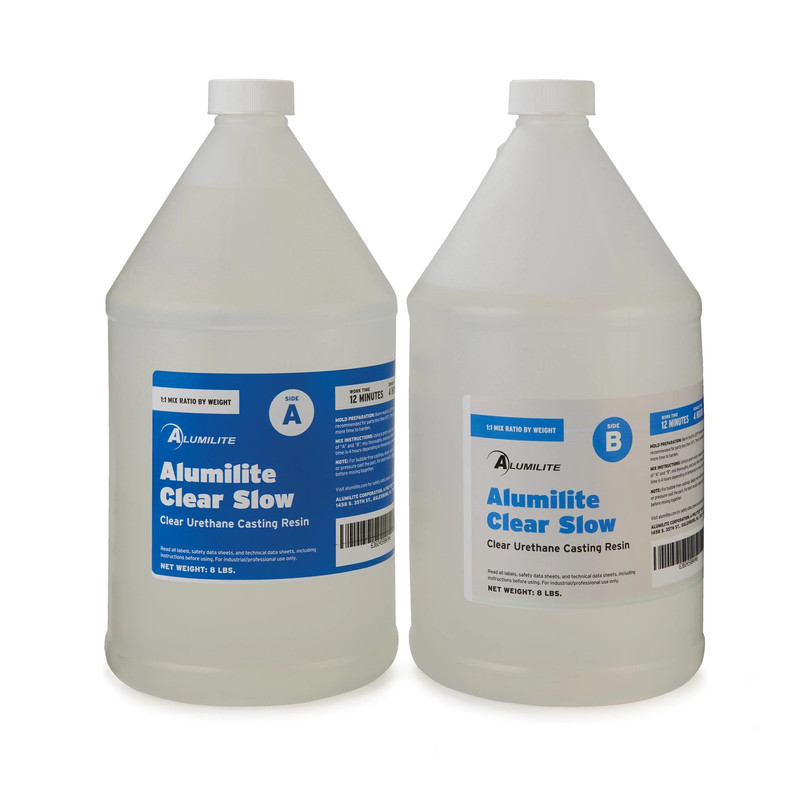 Clear (Slow) 12-Minute Urethane Casting Resin Kit - Weight:16 lb